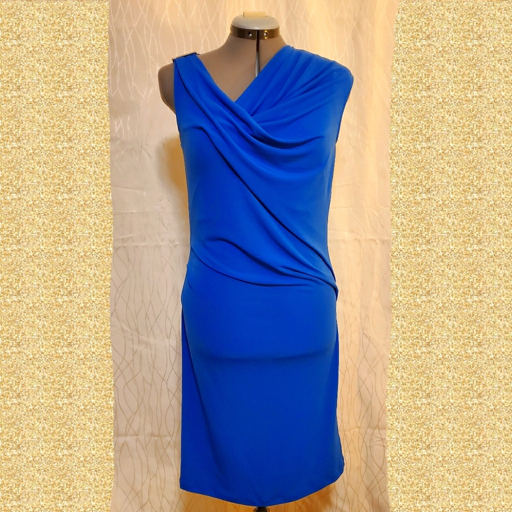 Michael Kors Sleeveless Draped Ruched Dress